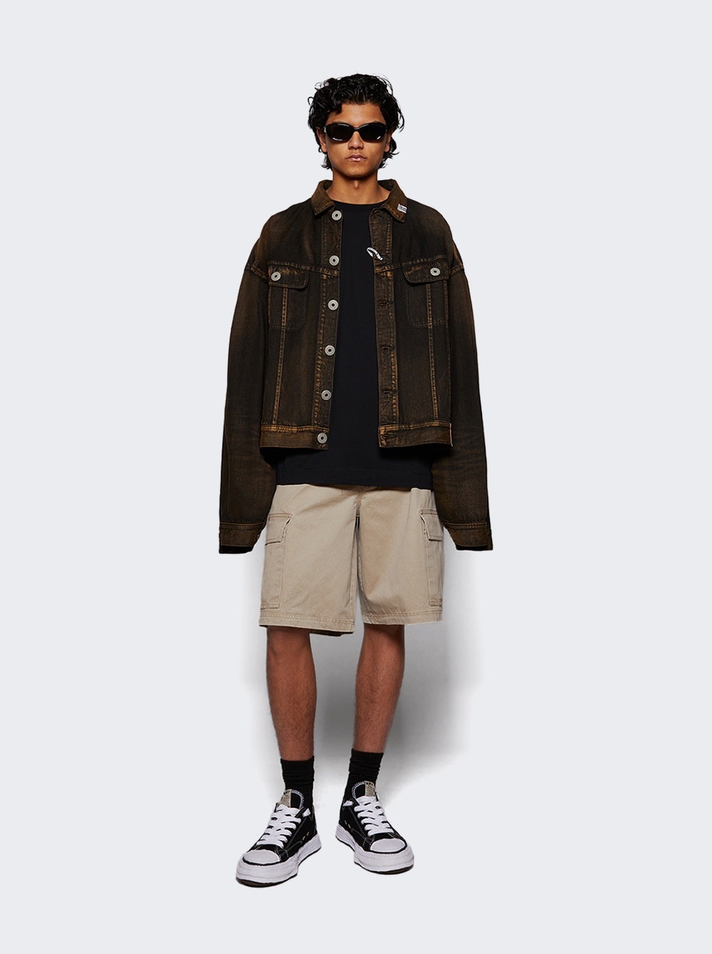 Both Fronts Denim Jacket Black - 2