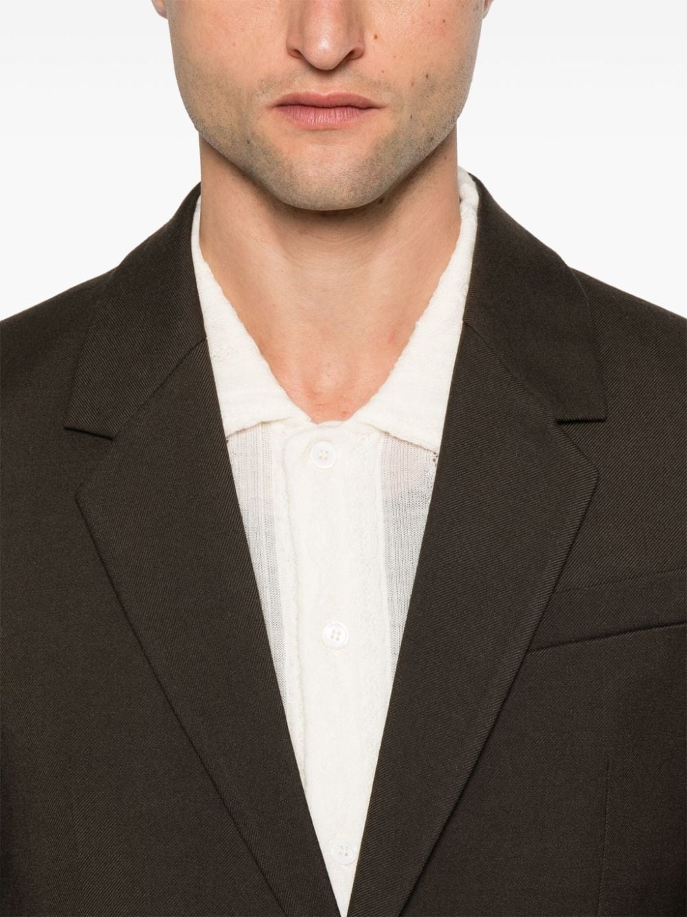 virgin wool blazer - 5
