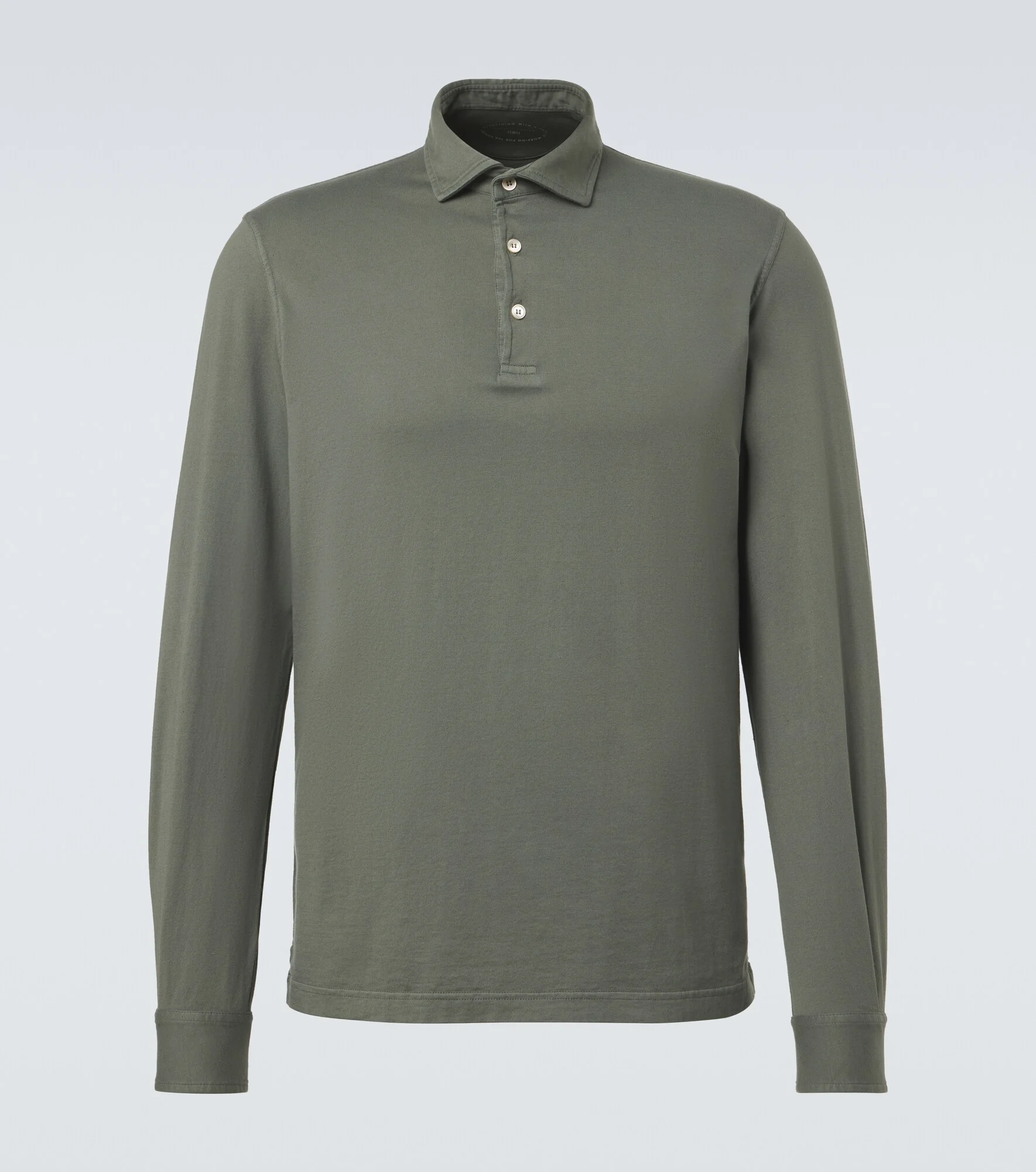Cotton piqué polo shirt - 1