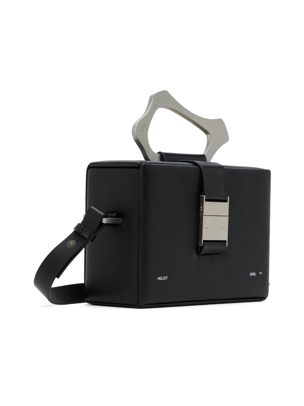 Black Solely Box Messenger Bag - 2