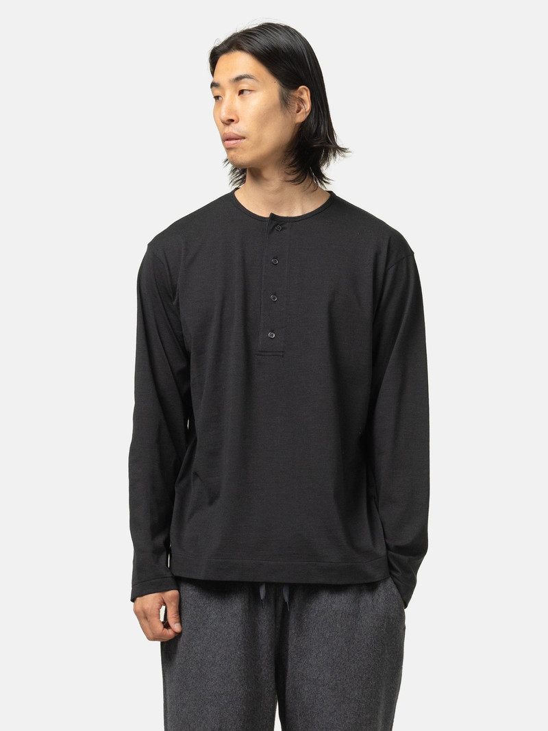 Slub Mix Sleeping Long Sleeve T 4
