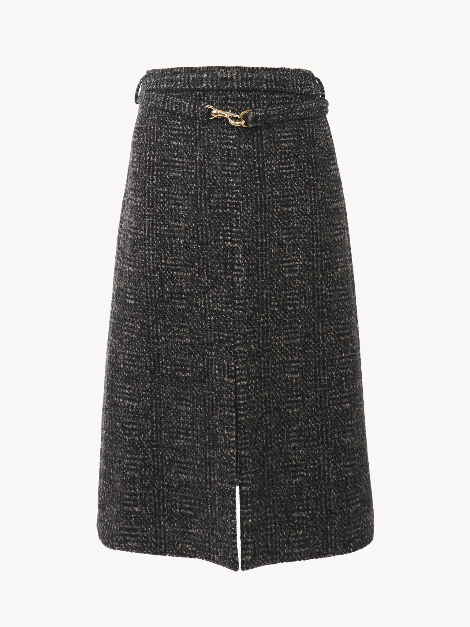 BELTED STRAIGHT SKIRT - 3