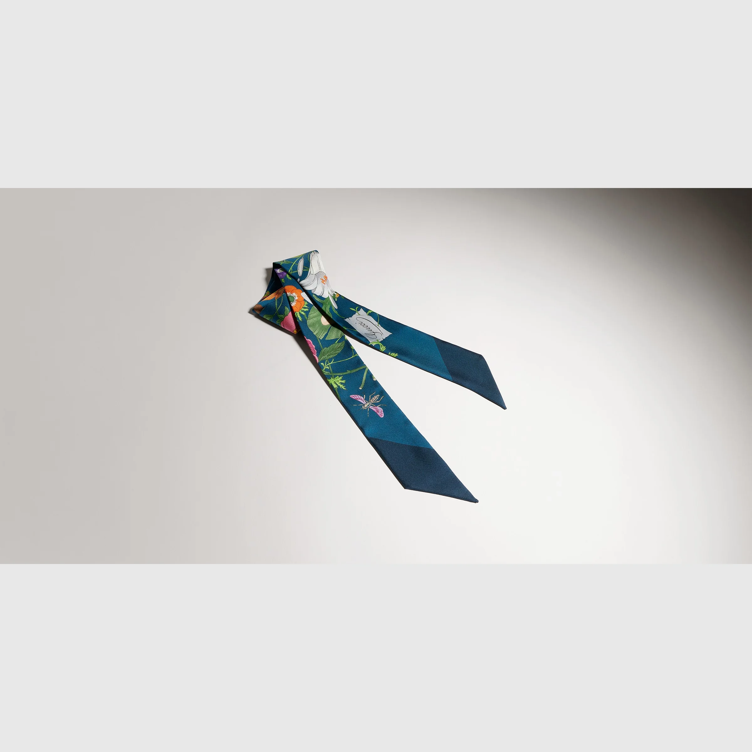 Printed silk twill ribbon - 1