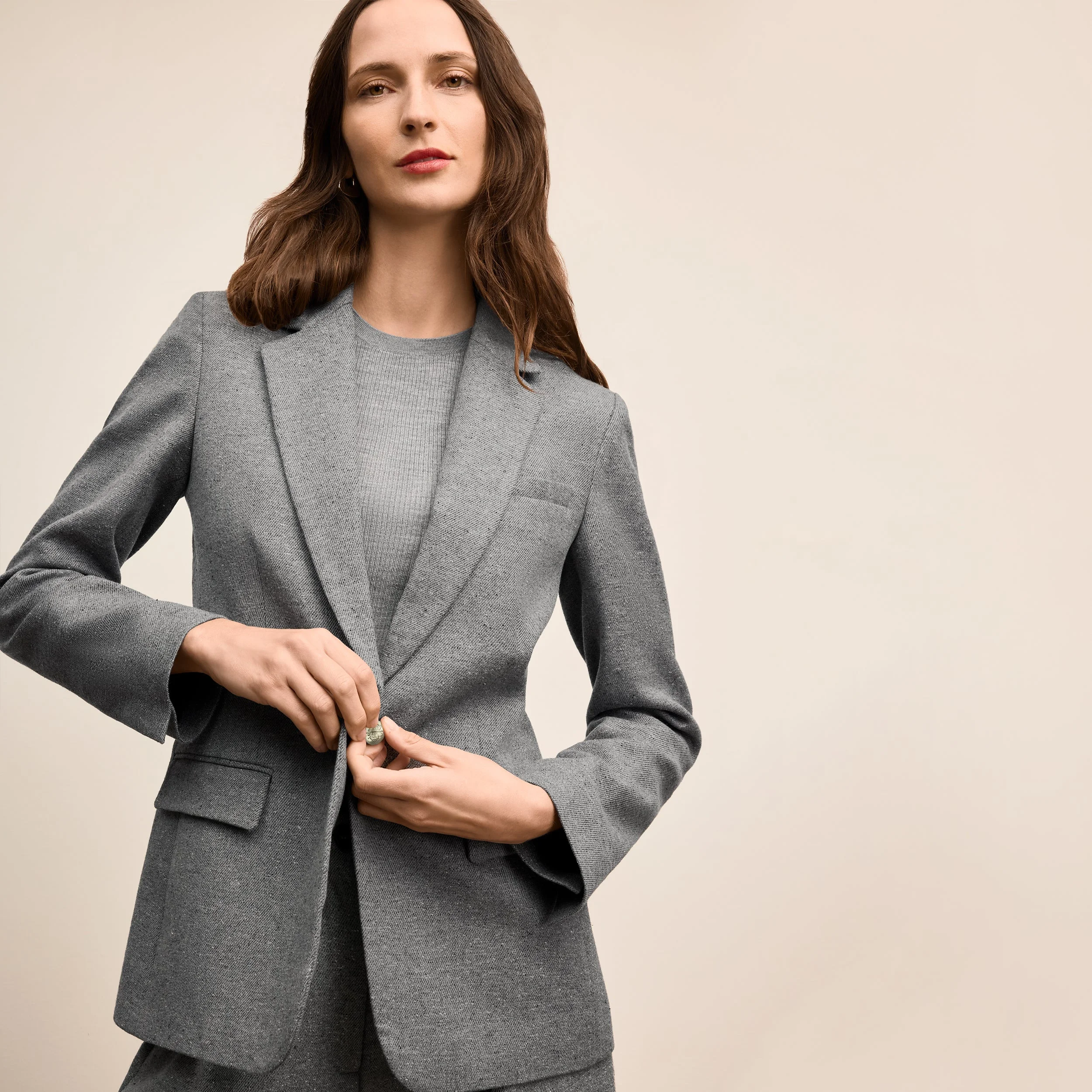 Yiyan Classic Blazer - Heritage Tweed - 1