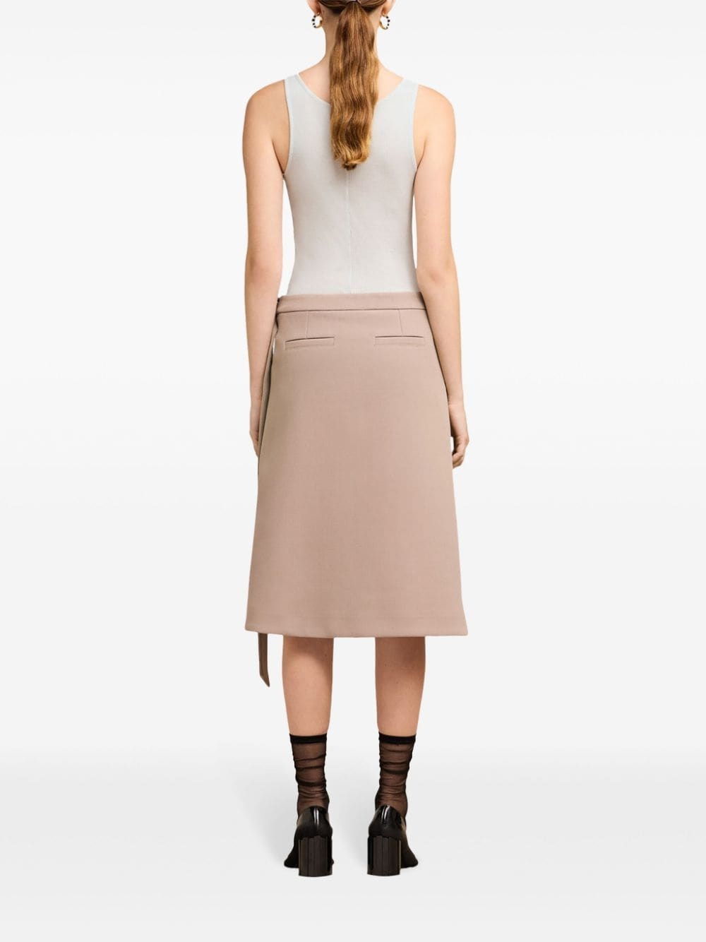 button-front cotton-rib tank top - 4