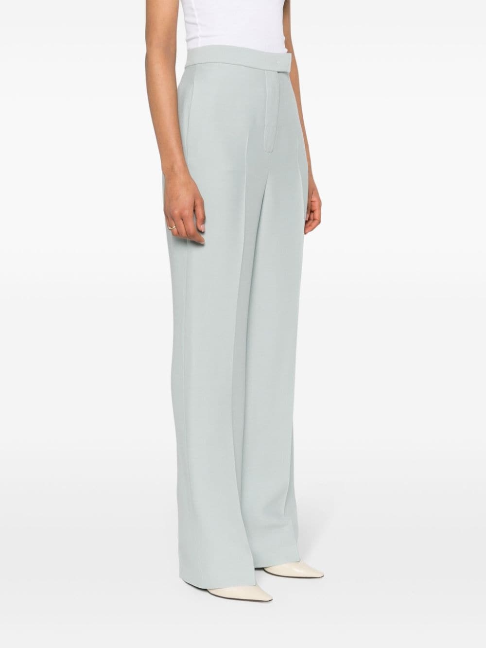 pressed-crease straight trousers - 3