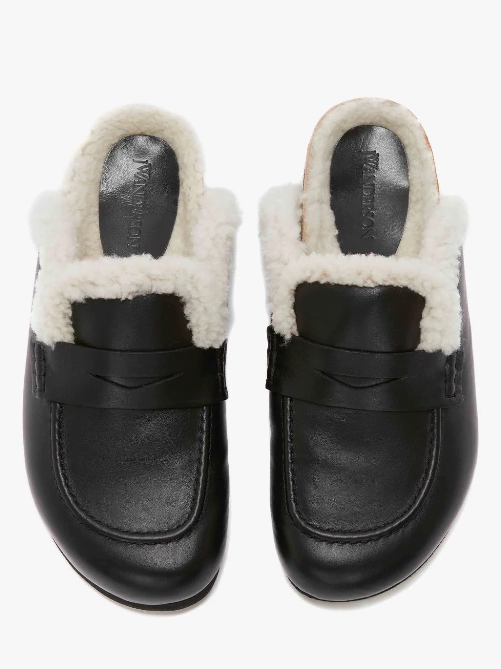 WOMEN'S SHEARLING LOAFER MULES - 4
