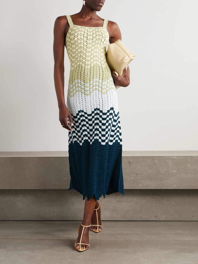 ESCVDO Marea Crocheted Cotton Maxi Dress outlook