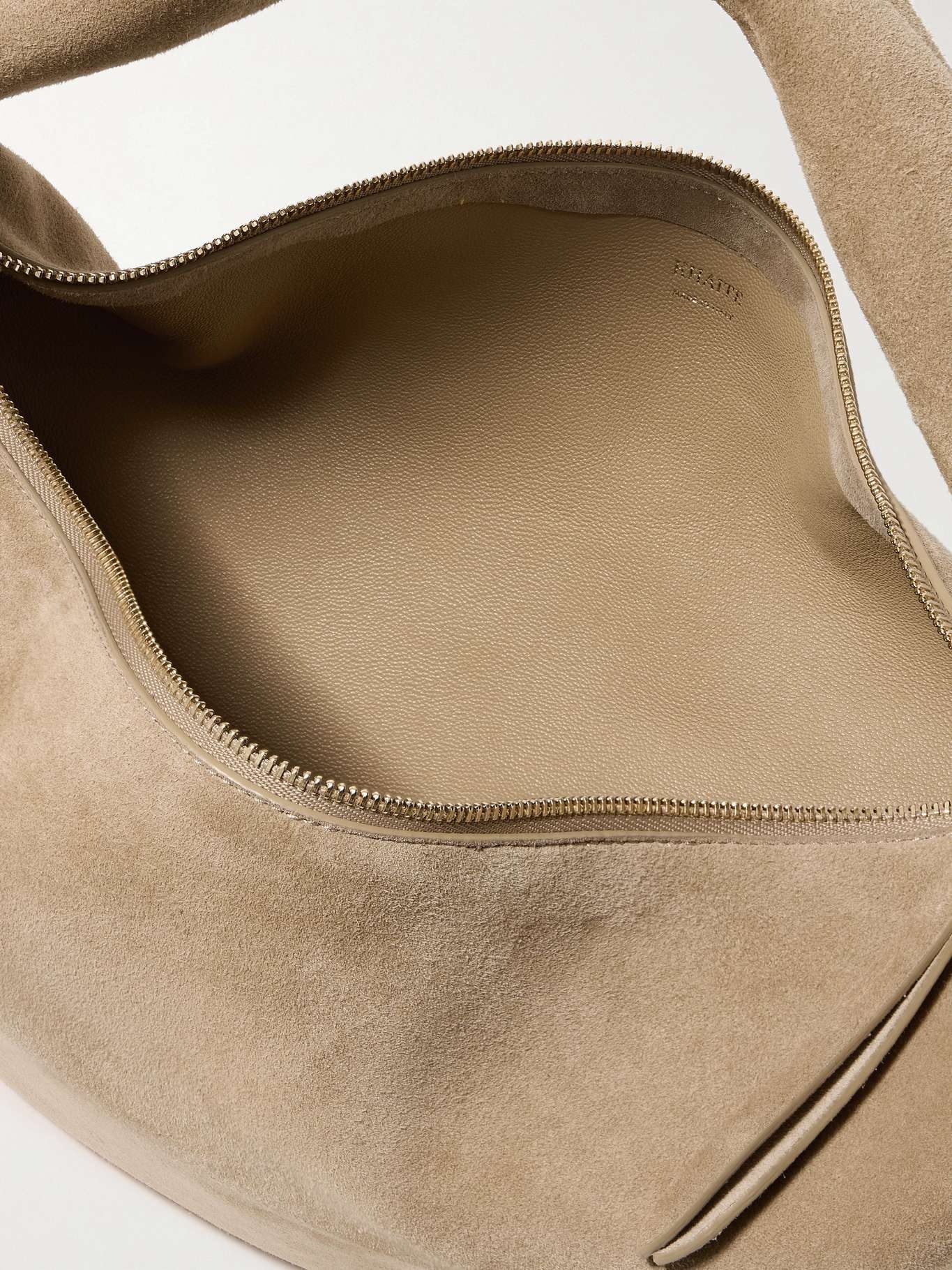 Olivia medium suede tote Beige - 5