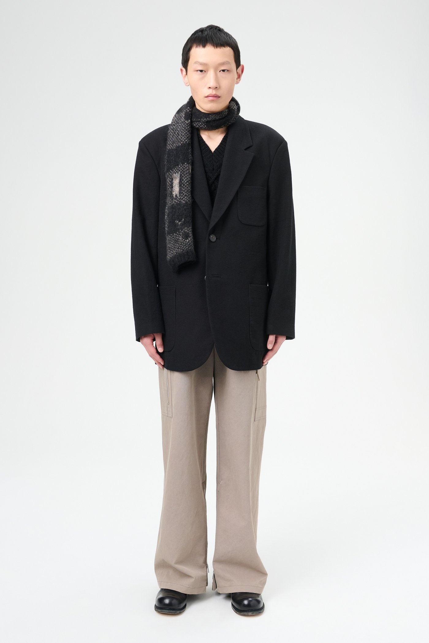 Embrace Blazer Draping Black Canvas - 2