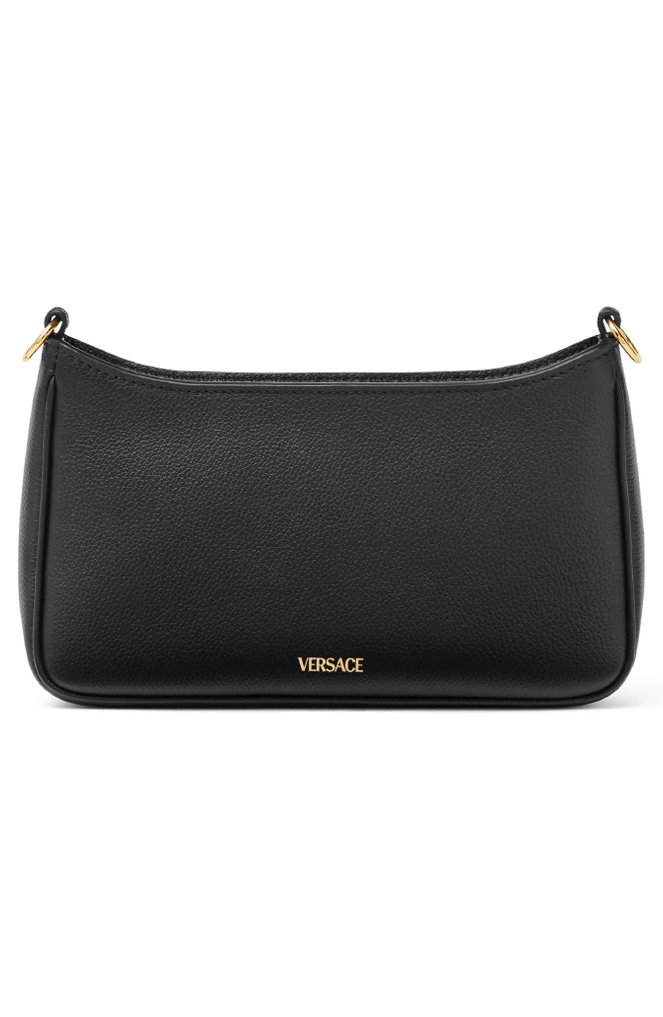 Versace Mini Medusa Leather Shoulder Bag in Black Versace Gold at Nordstrom - 2