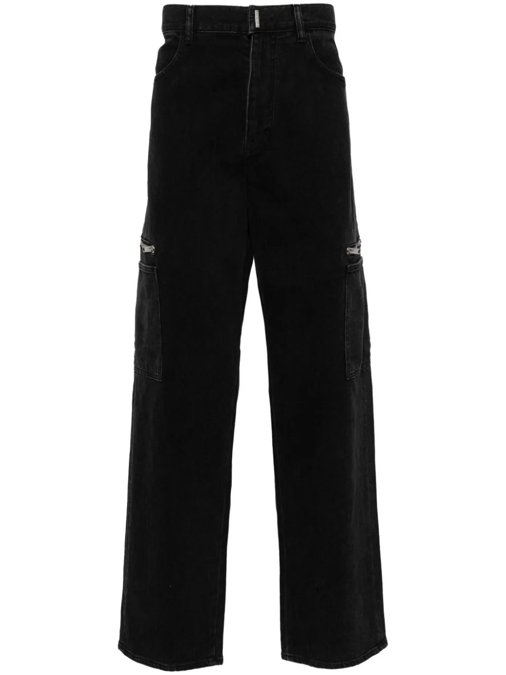 LOGO-PRINT STRAIGHT-LEG JEANS - 1