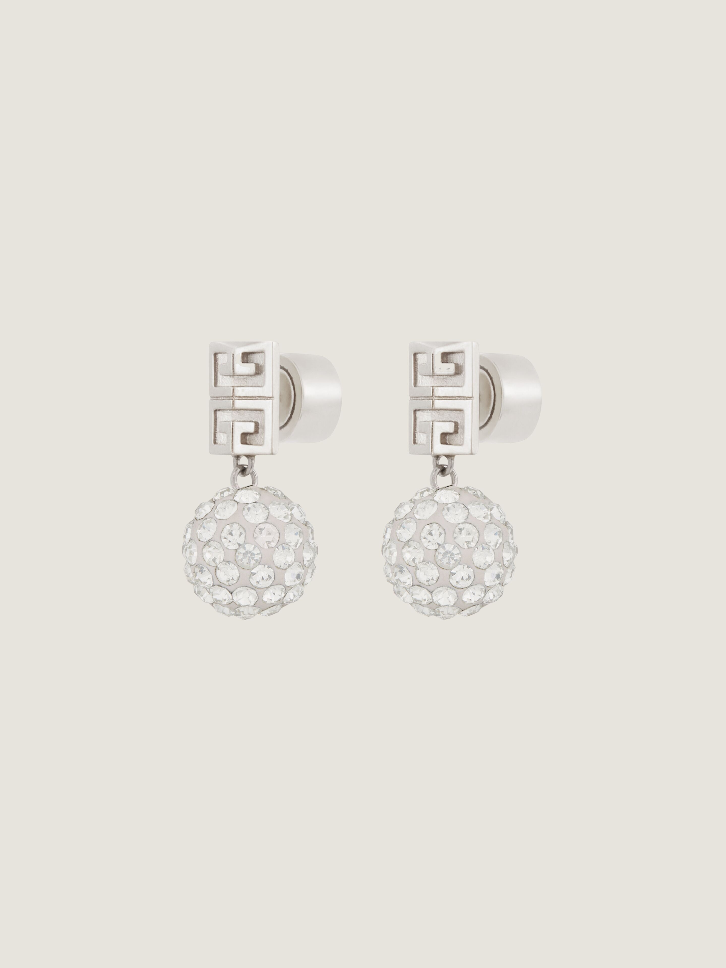 4G EARRINGS IN METAL WITH CRYSTALS - 2