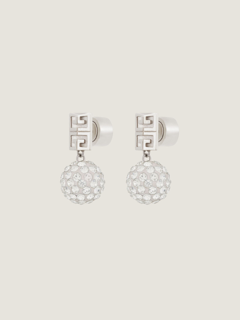 Givenchy 4G EARRINGS IN METAL WITH CRYSTALS outlook