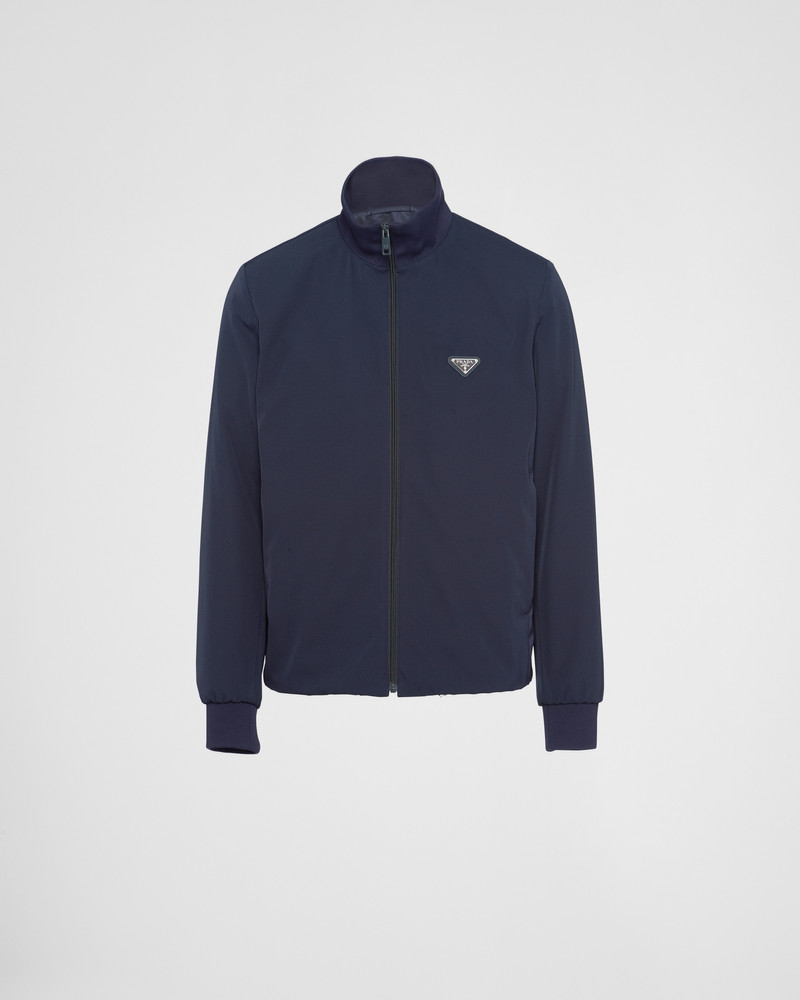 Stretch technical fabric zipper sweatshirt 1