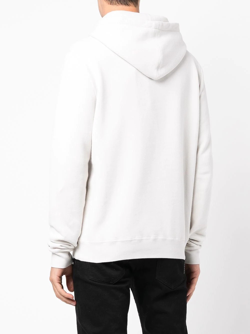 optical illusion-print relaxed hoodie - 4