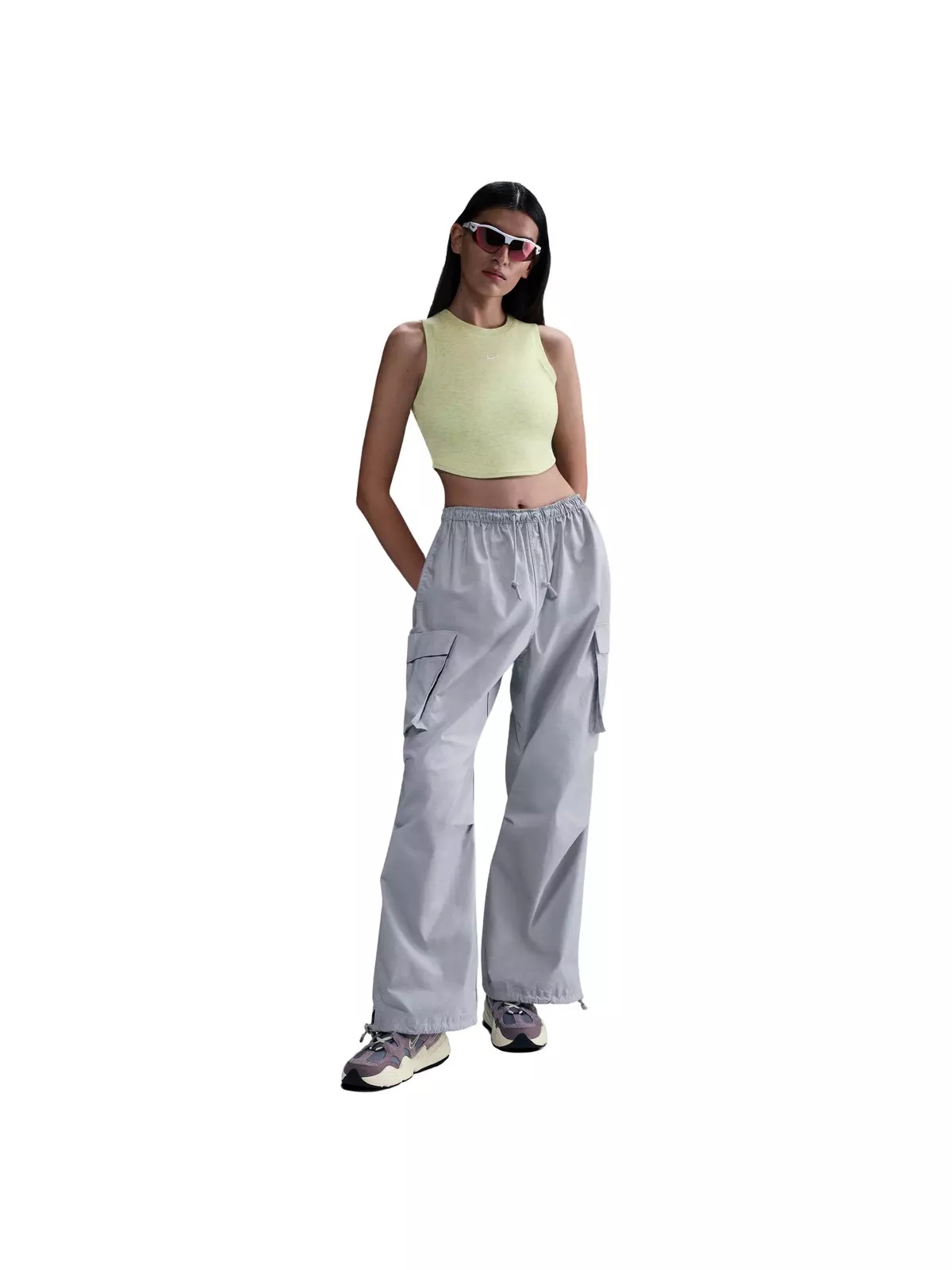 Women's Sportswear Essential Mini-Rib Tight Cropped Tank Top - 4