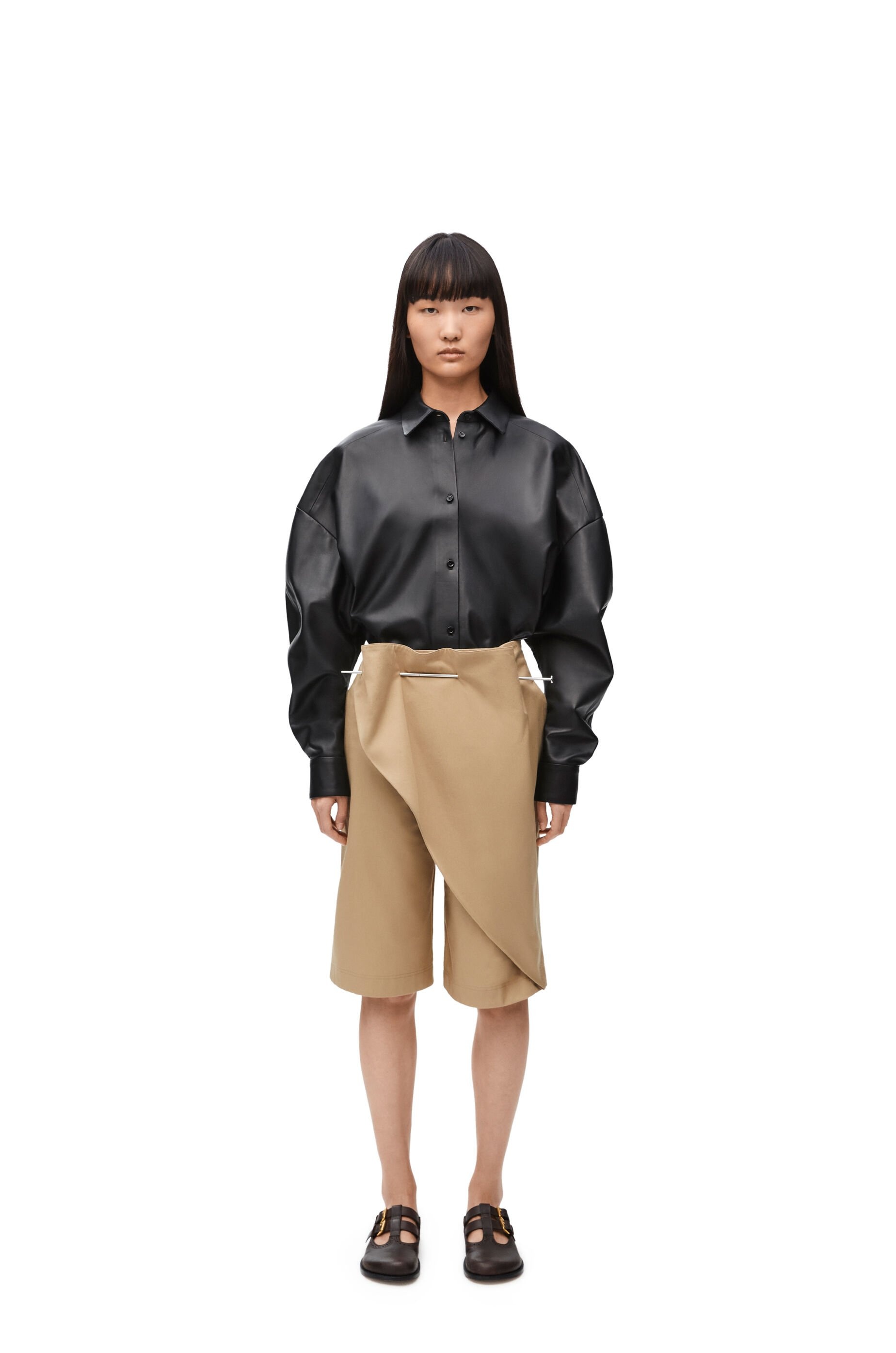 Shirt in nappa lambskin - 2