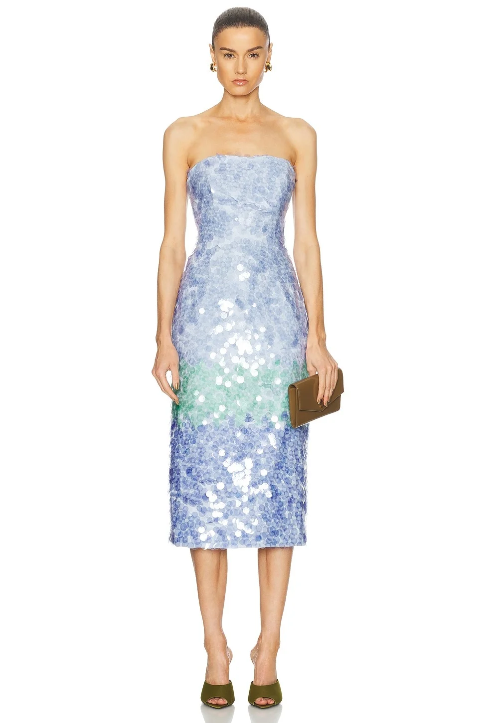 Strapless Midi Dress - 1