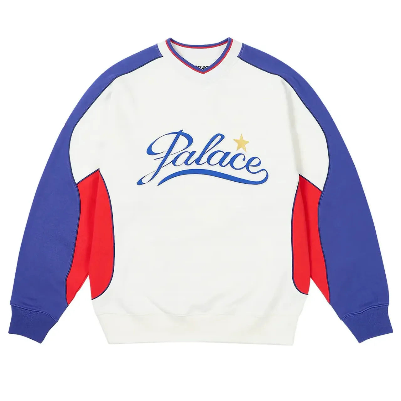 Palace Star Script Crewneck Sweatshirt 'White' P26CS008 - 1