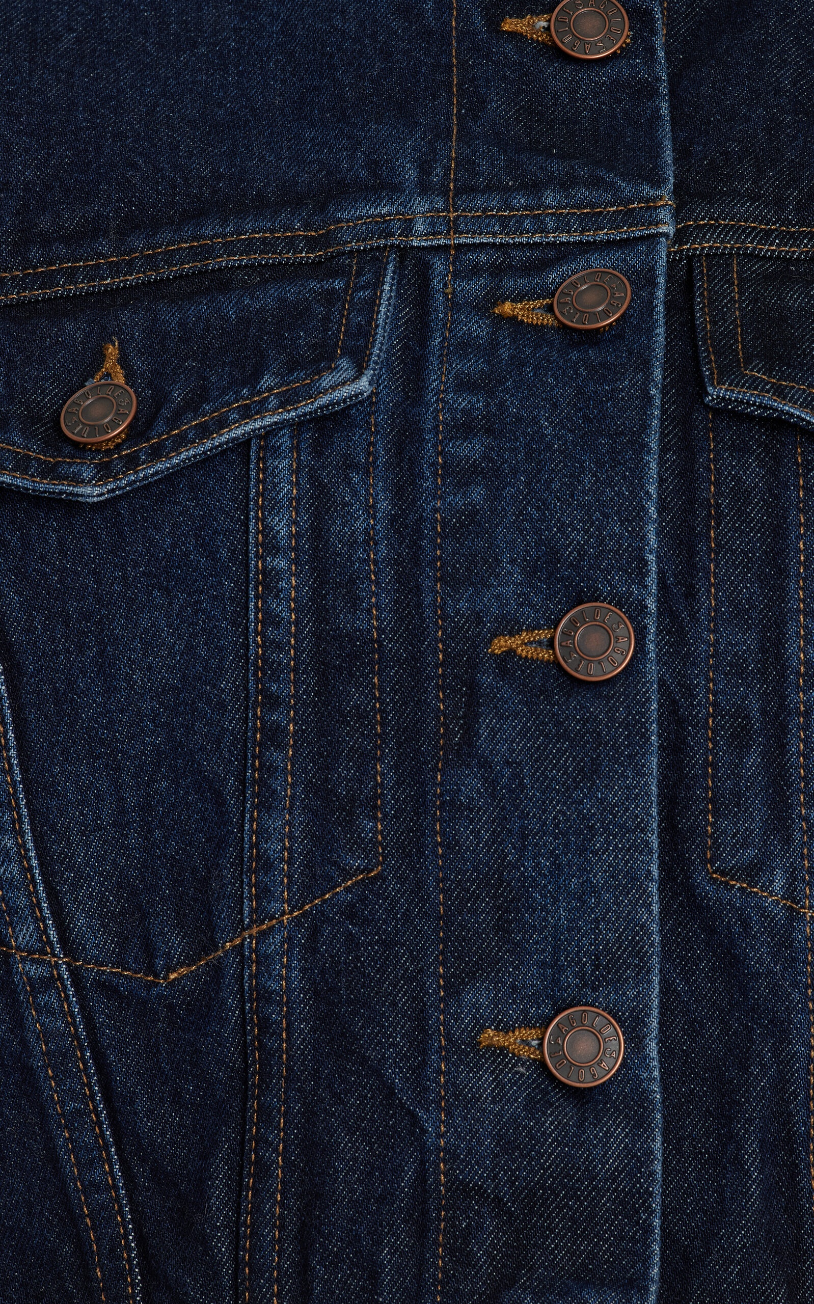 Leo Cropped Denim Vest blue - 5