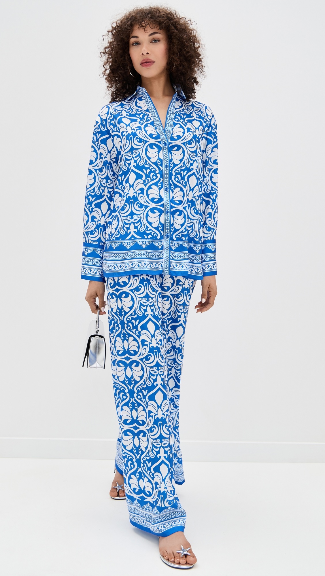 Kiva Oversized Pajama Shirt - 4