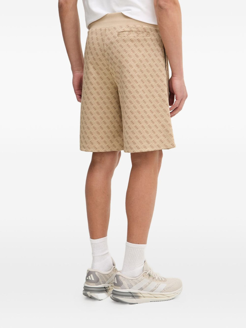 Korbin monogram-pattern drawstring shorts 3