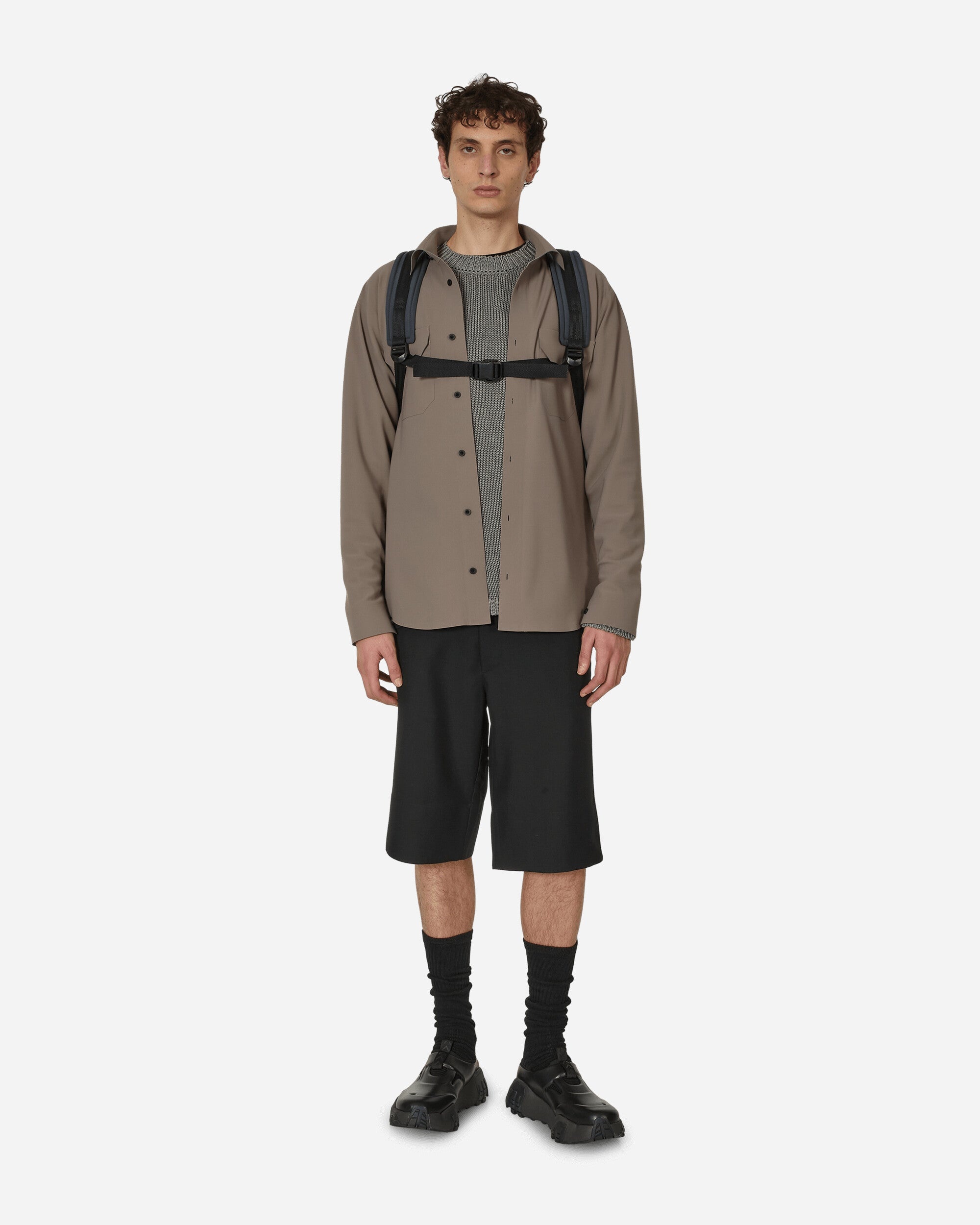 Wool Tailored Shorts Black - 4