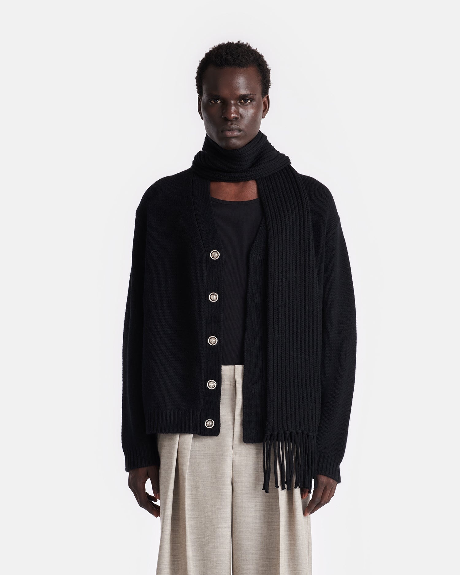 Cashmere-Blend Cardigan - 3