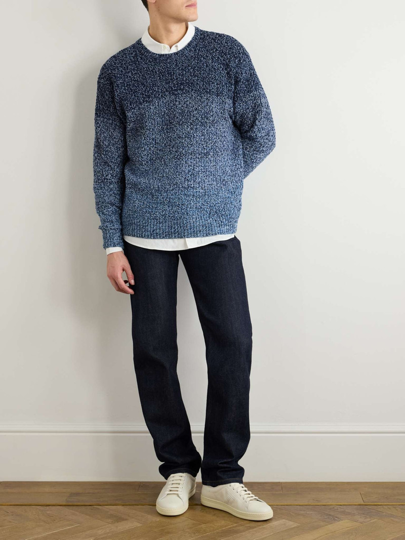 Etro Degradé Cotton-Jacquard Sweater outlook