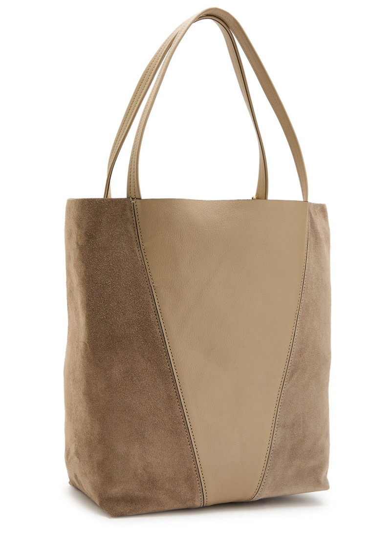 Chloé Chloe Spin Medium Panelled Suede Tote bag outlook