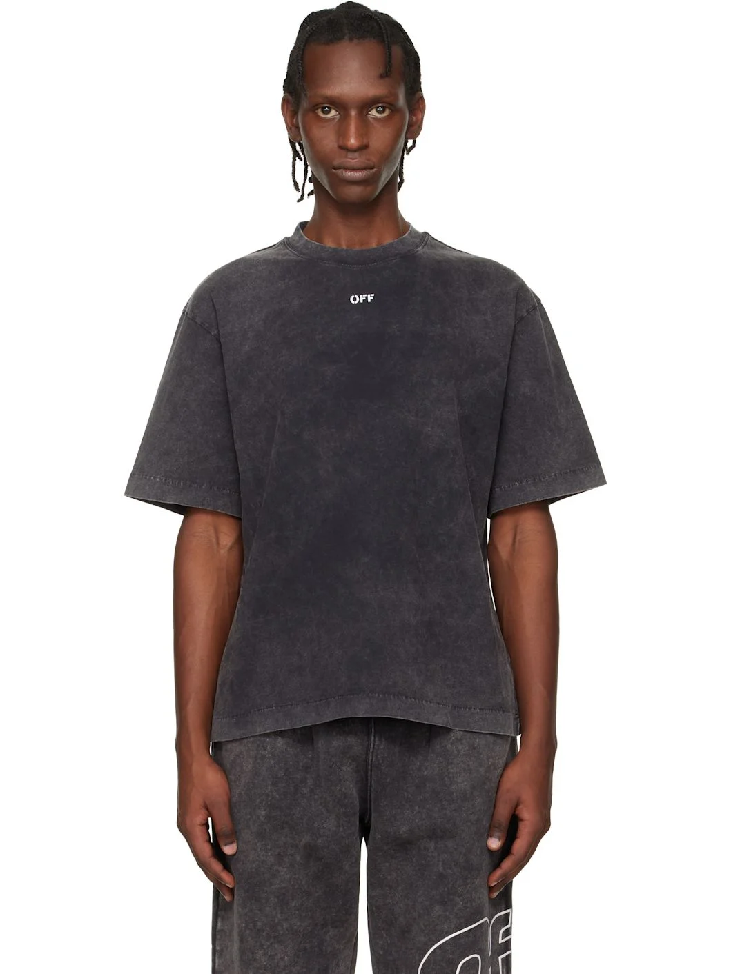 Black 'OFF' Stamp Skate T-shirt - 1