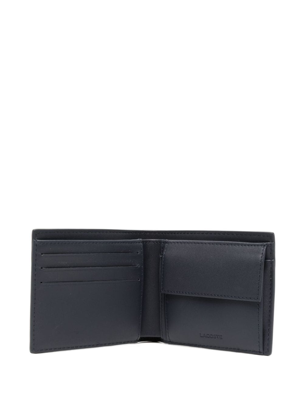 logo-plaque leather wallet - 4
