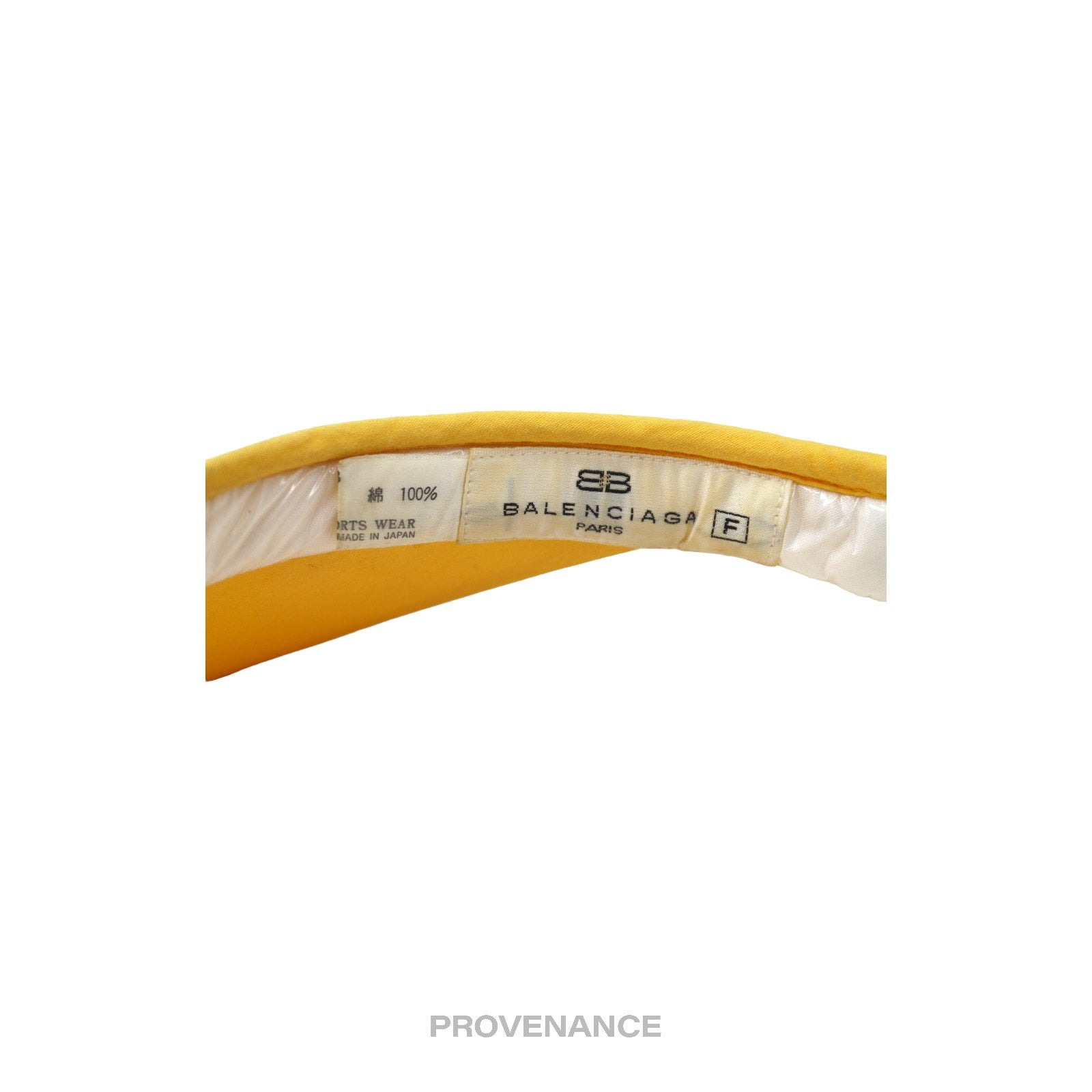 Balenciaga Logo Visor - Yellow - 7