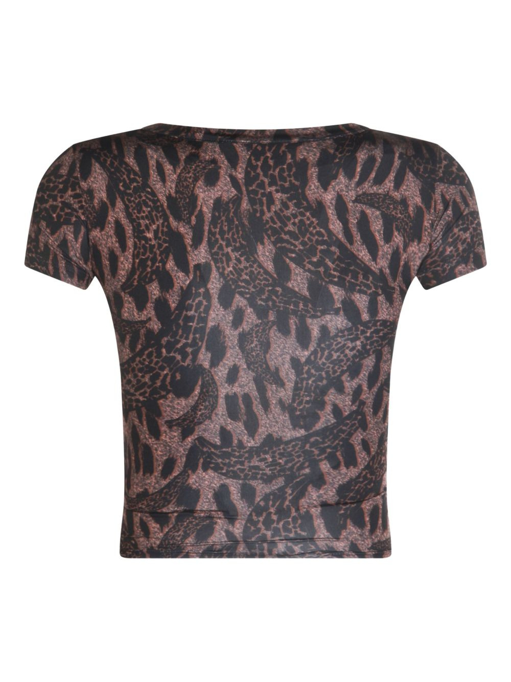 animal-print short-sleeved T-shirt - 2