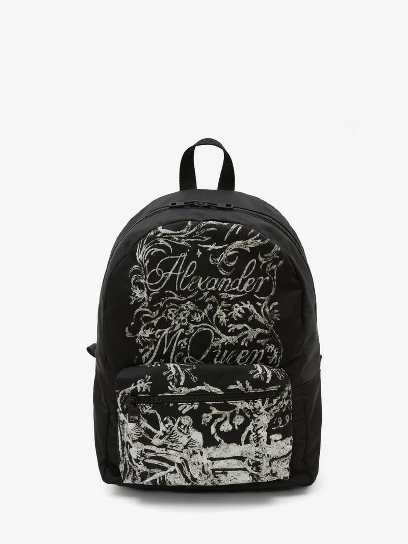 Blake Illustration Metropolitan Backpack in Black/white 1