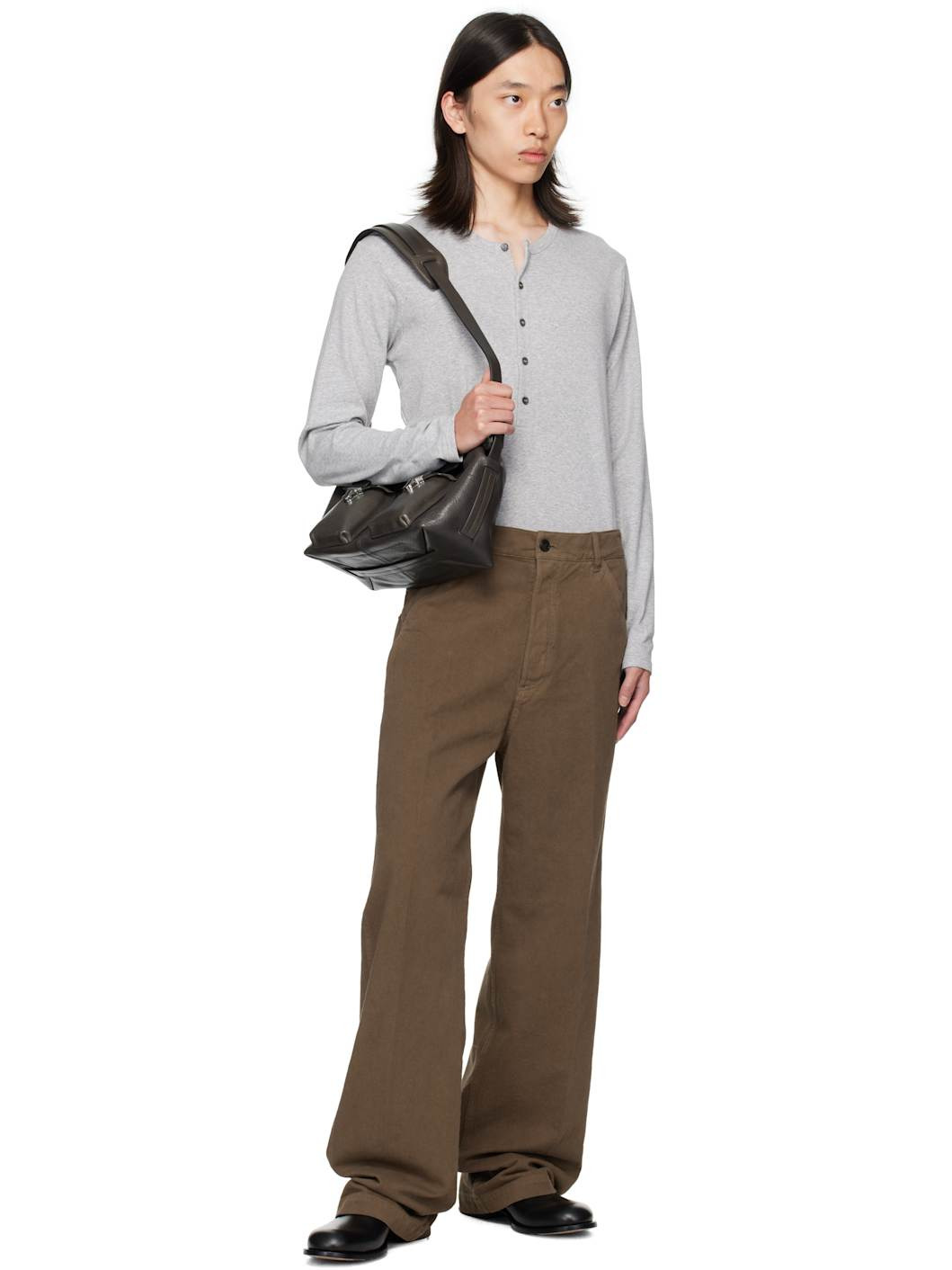 Brown Twill Trousers - 4
