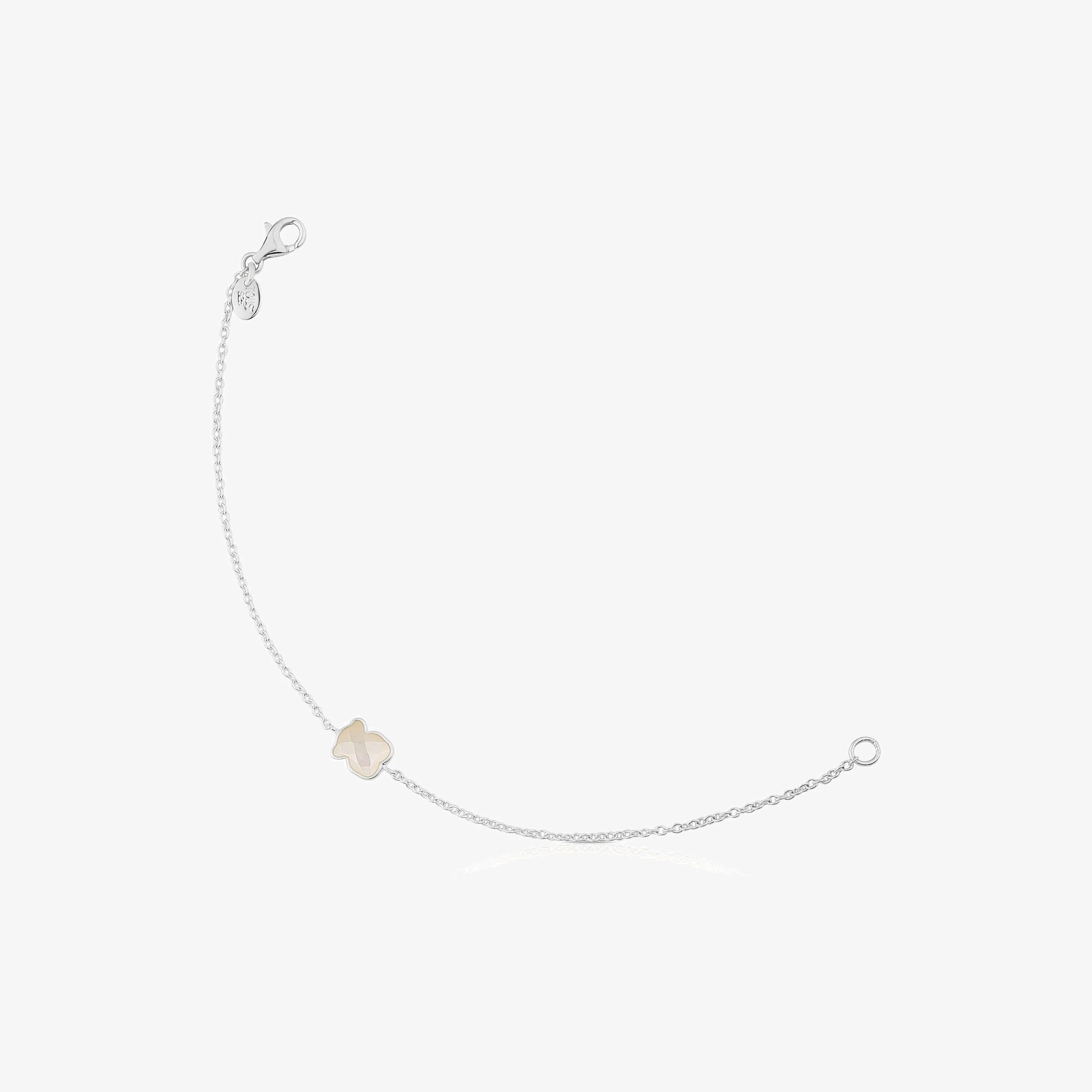 Silver TOUS Color Bracelet with faceted mother-of-pearl - 1