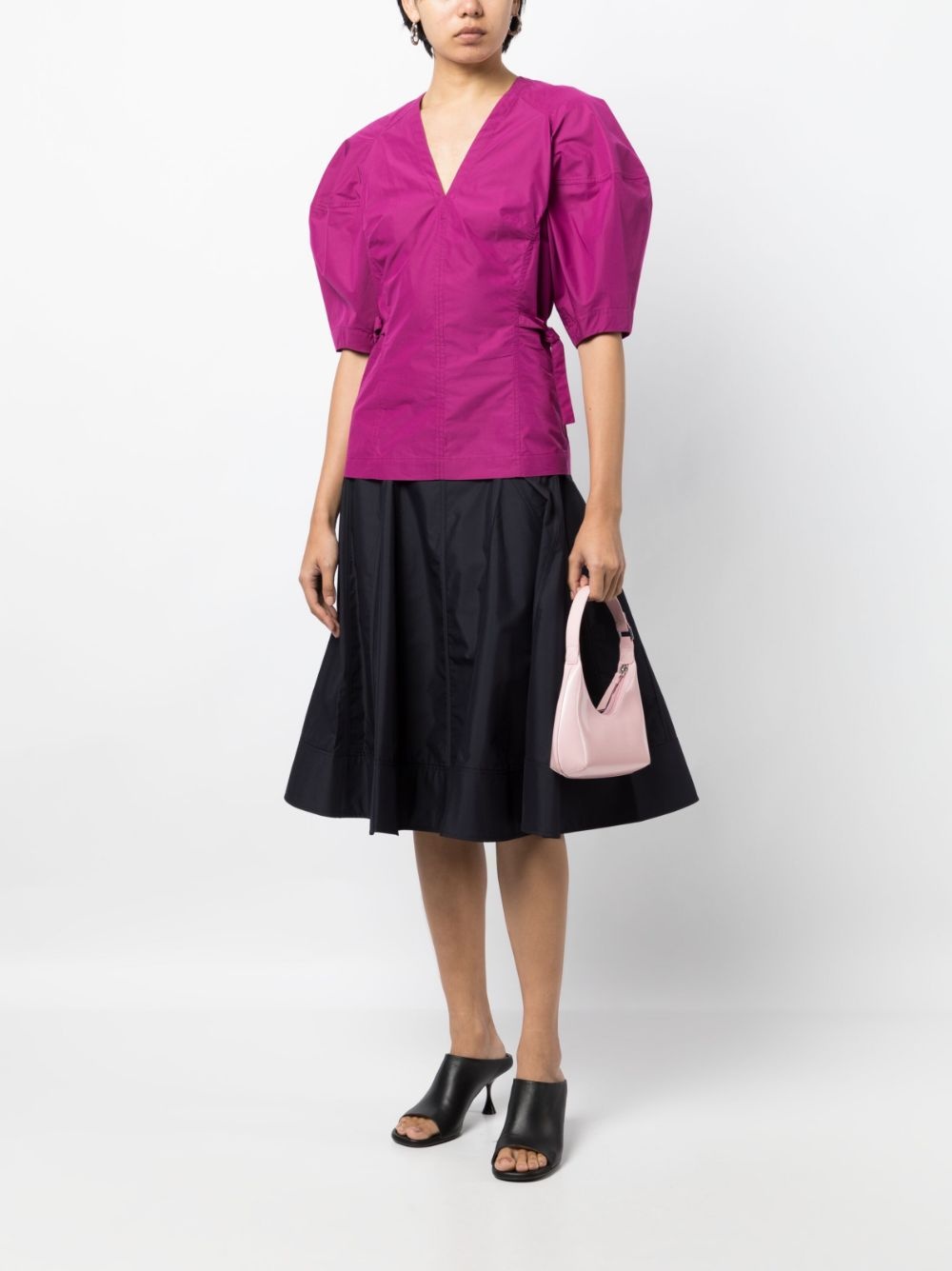 V-neck short-sleeve top - 2