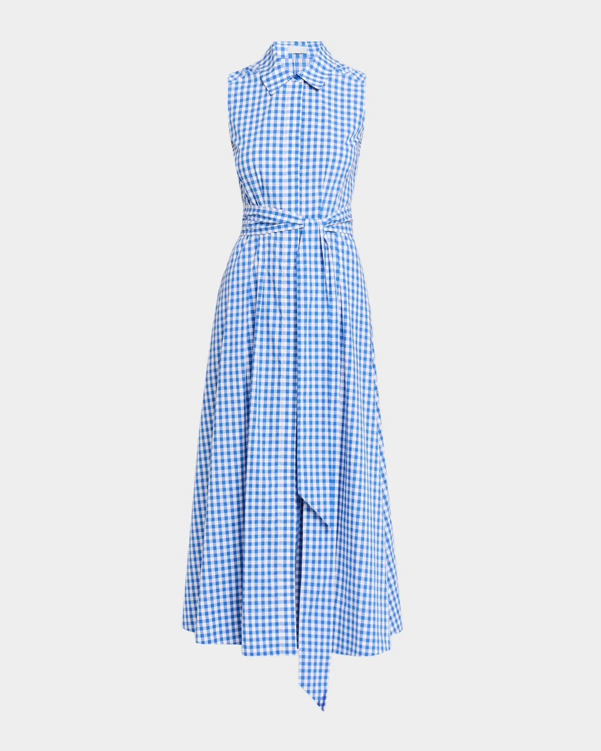 Genny Gingham Belted Midi Shirtdress - 1