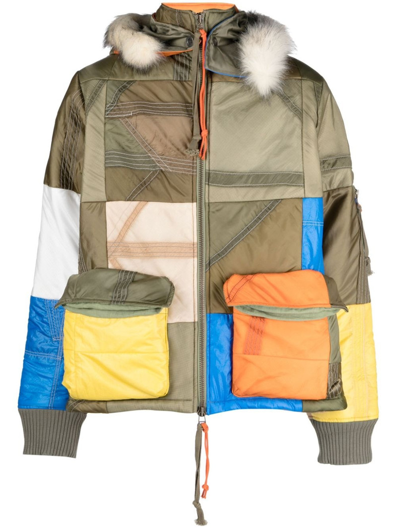 Parachute Scrapwrk color-block panelled jacket 1