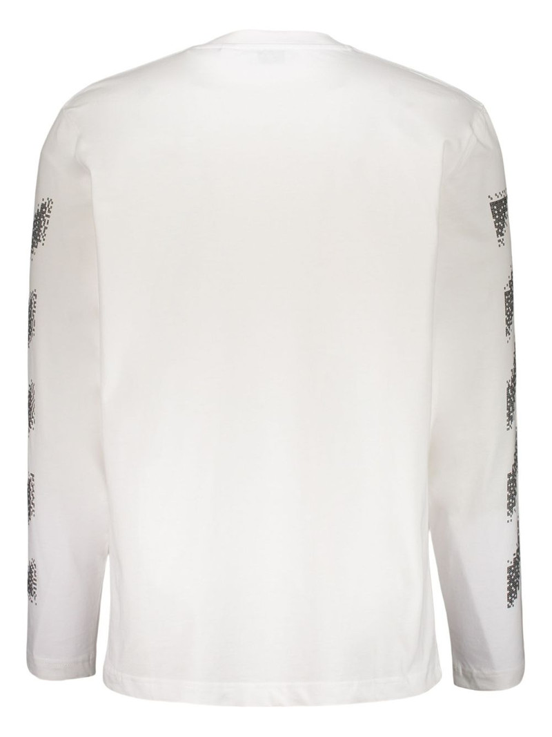 Off-White diagonal-stripe long-sleeves T-shirt outlook