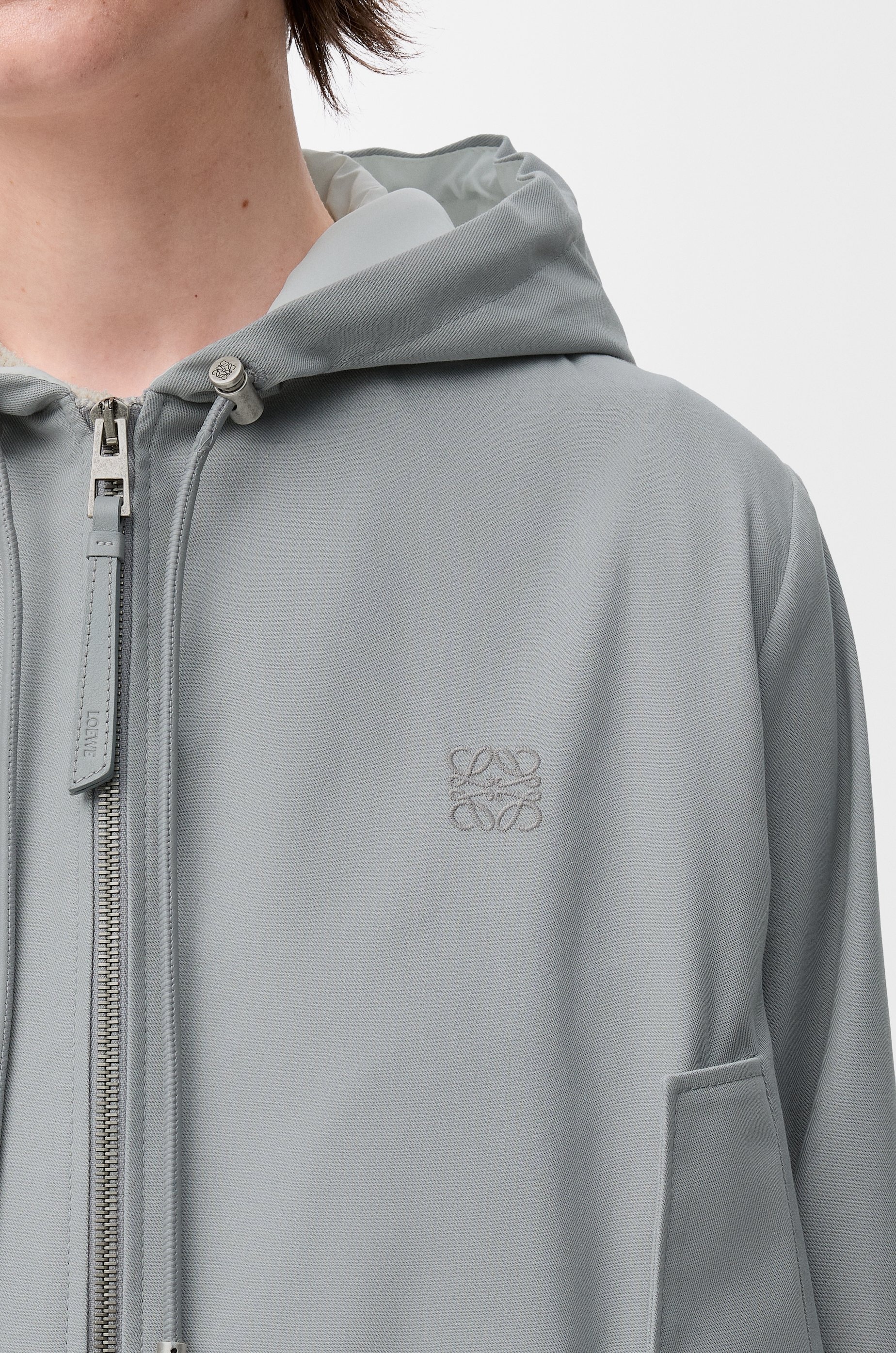 Hooded jacket in cotton - 5