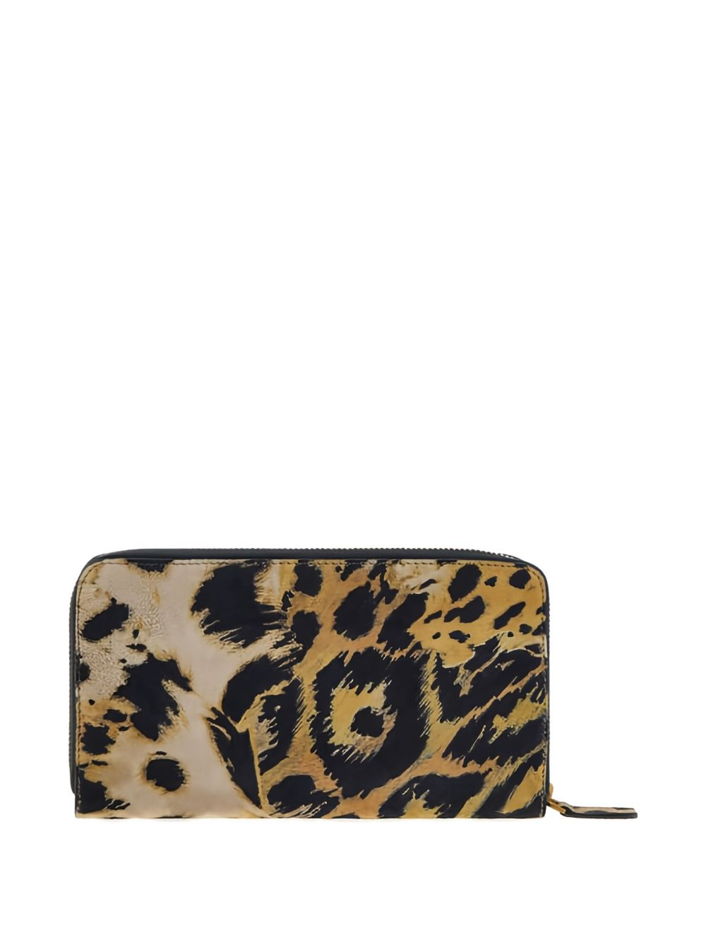 leopard-print zip-around wallet - 2