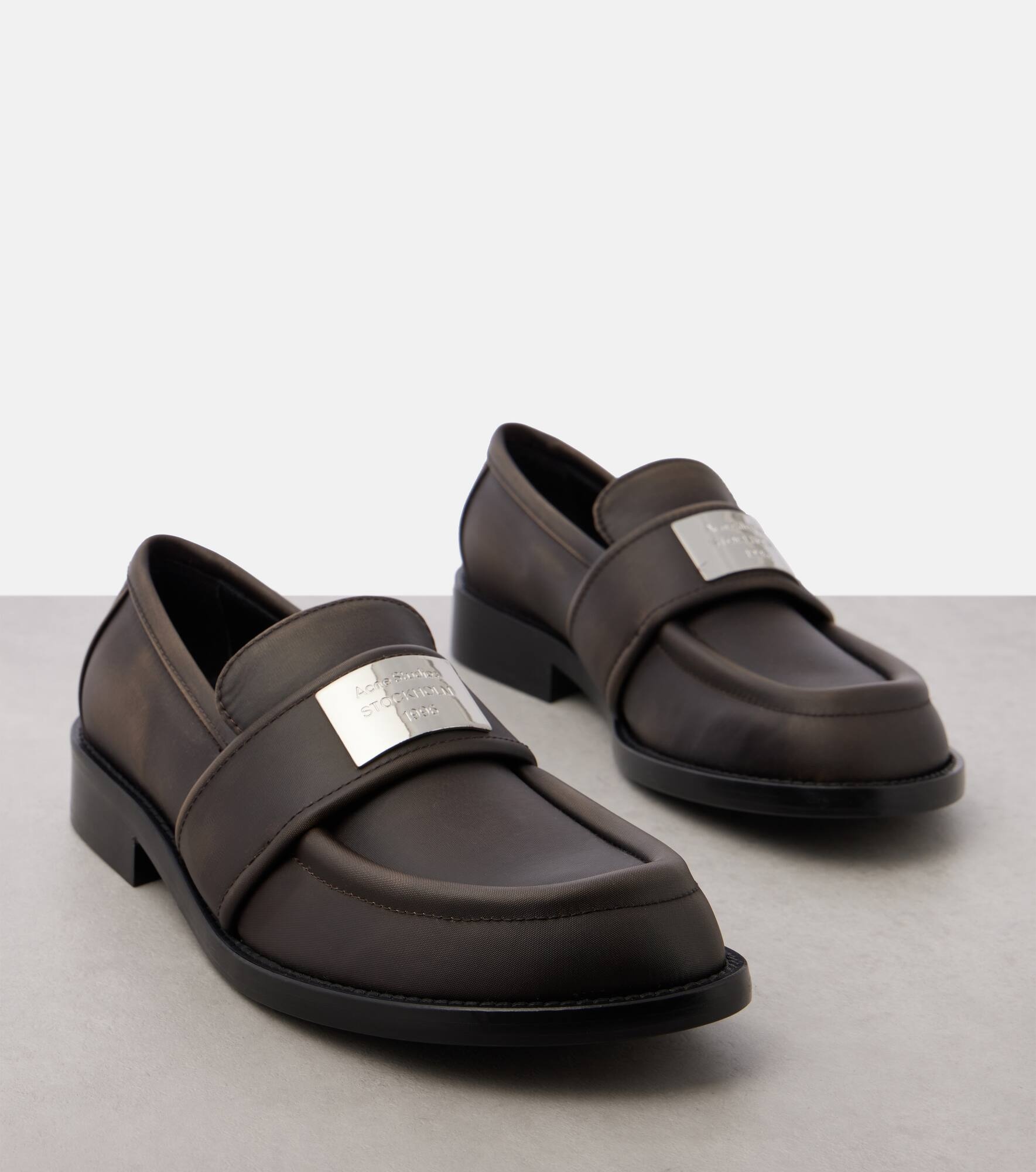 Logo loafers - 5