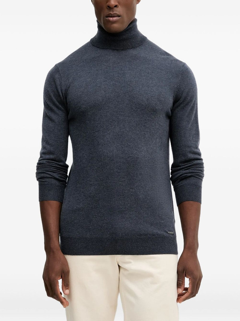 roll-neck logo sweater 1