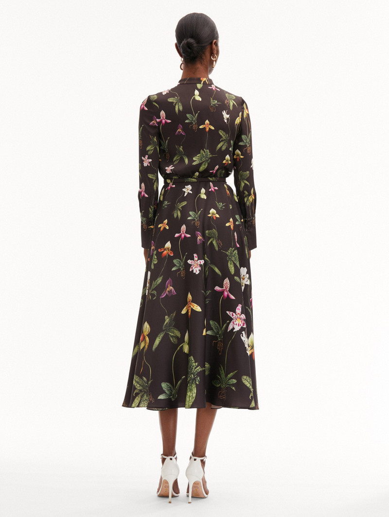 ORCHID 실크 TWILL DRESS 3