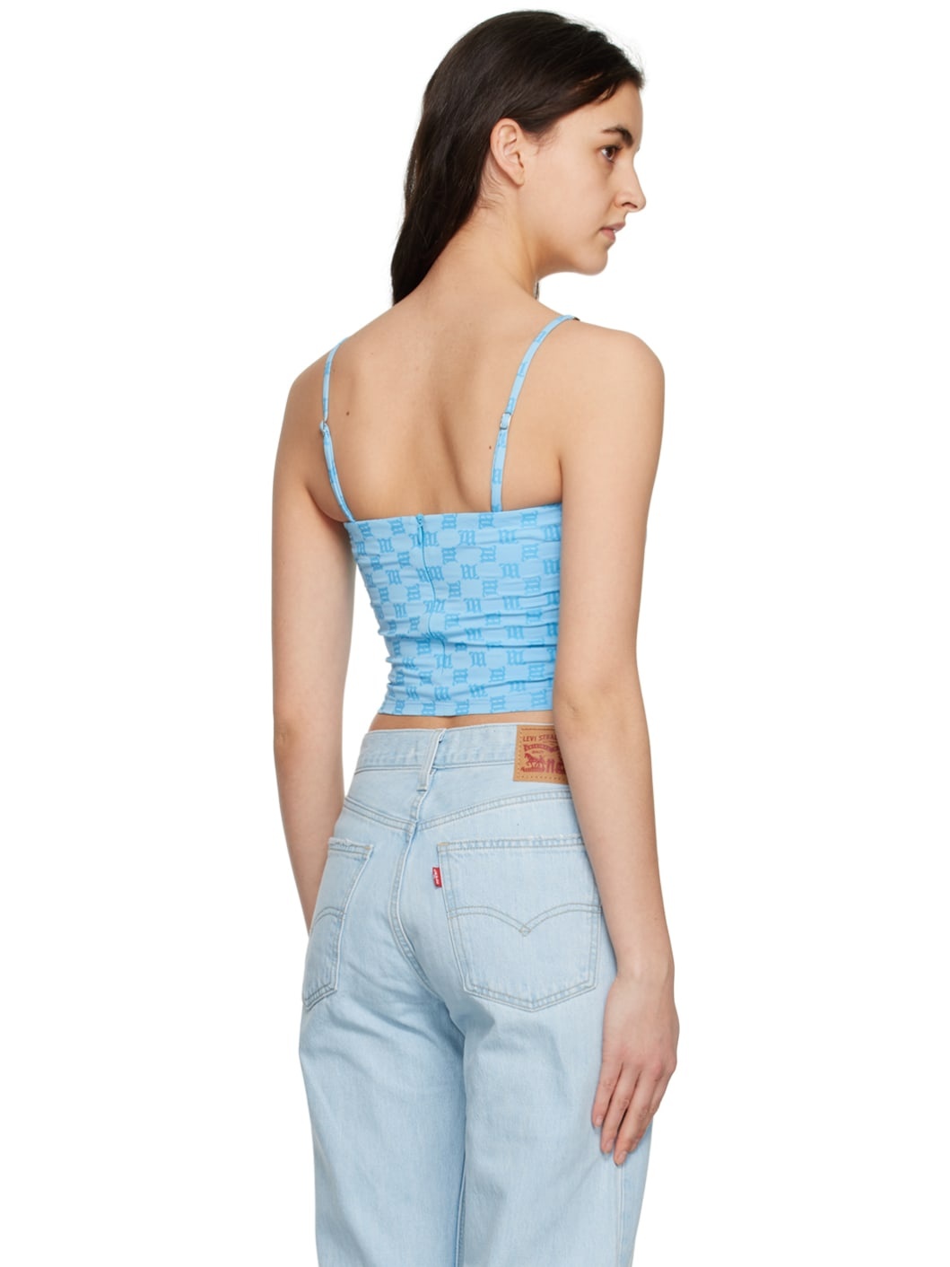 Blue Monogram Tank Top - 3