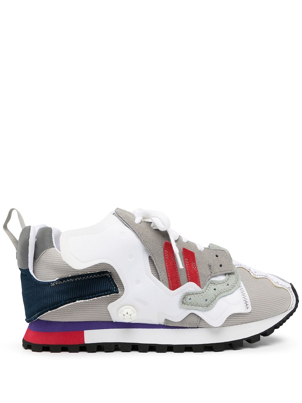 logo colour-block sneakers - 1