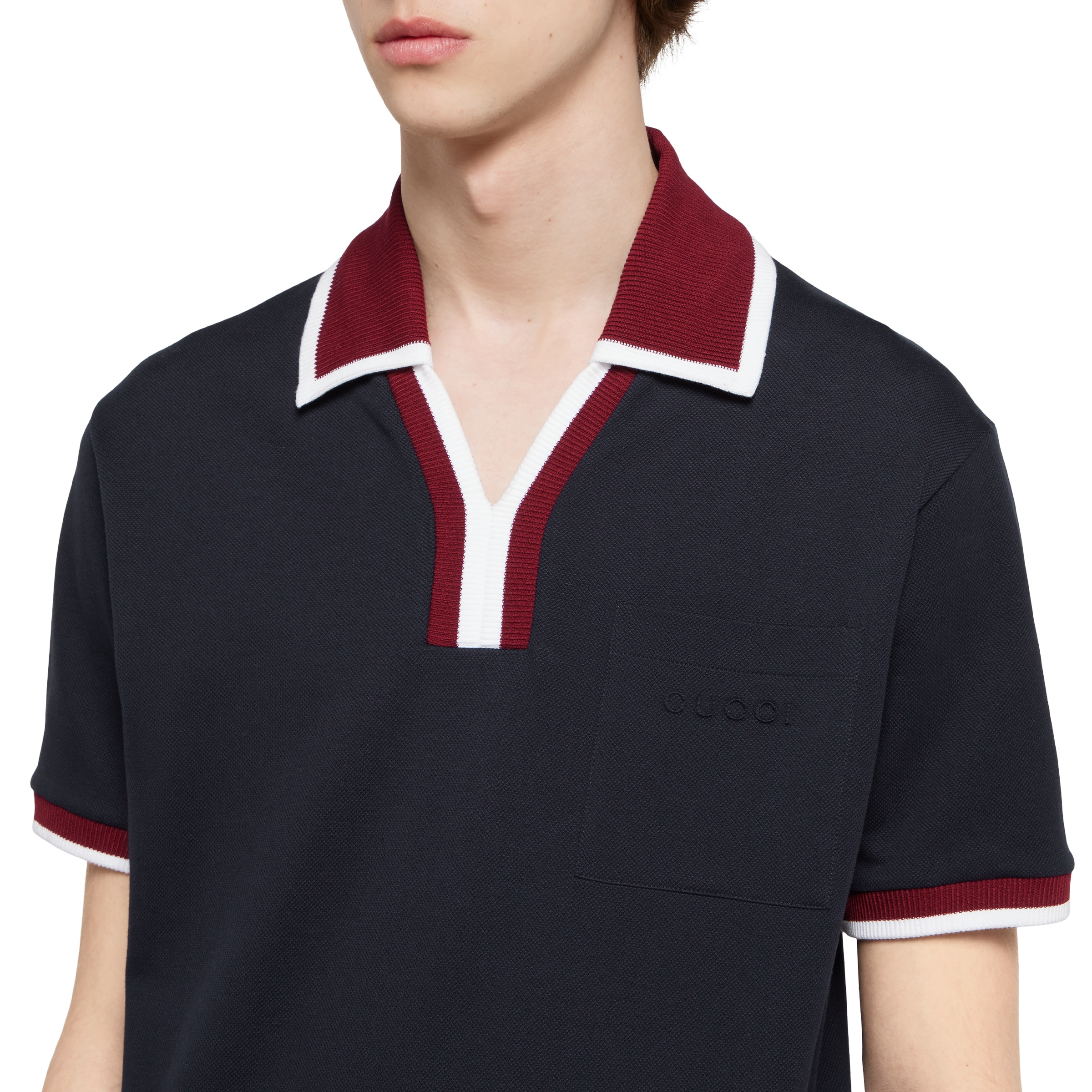 Cotton piquet polo shirt - 5